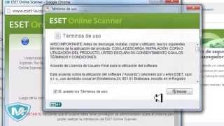 Como instalar y ejecutar ESET Online Escáner Mantenimiento Seguro [upl. by Lougheed]