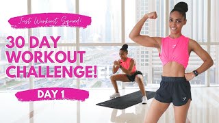 30 Day Workout Challenge  I AM IN CONTROL  Day 1  NO EQUIPMENT REALTIME Workout [upl. by Gowrie]