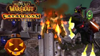 CELEBRATING HALLOWEEN IN WORLD OF WARCRAFT Hallows End Event  WoW Classic Cataclysm part 42 [upl. by Retsevlis]