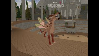 Checking out HiveWings Roblox Wings of Fire wIcey The IceWing  Eevee286 [upl. by Oirasec]