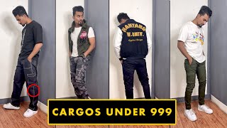 🔥 5 BEST BUDGET CARGO PANTS UNDER 999  AMAZON Haul Review  MEN FASHION by So Trendzy [upl. by Latsyrcal105]