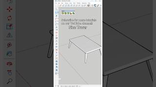 The fastest way to create a modern coffee table in SketchUp without using any plugins [upl. by Suilenrac]