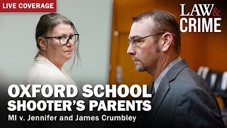 SENTENCING Oxford School Shooter’s Parents  MI v James amp Jennifer Crumbley [upl. by Llenrrad]