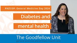 Diabetes and Mental Health General Medicine Day 2024 [upl. by Nimsay]