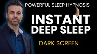 Deep Sleep Hypnosis Drift Off Quickly amp Wake Up Rejuvenated  Dark Screen Meditation [upl. by Hildegaard]