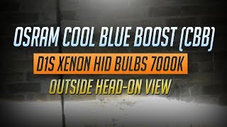 OSRAM Cool Blue Boost D1S 7000K Xenon HeadOn View [upl. by Alisun]