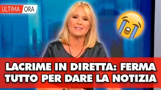 CHI LHA VISTO LACRIME IN DIRETTA TV Federica Sciarelli ferma la trasmissione per fare lannuncio [upl. by Sheedy]