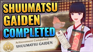 SHUUMATSU GAIDEN Hidden Achievement COMPLETED amp HIDDEN WORLD QUEST Genshin Impact Inazuma Guide [upl. by Starr]