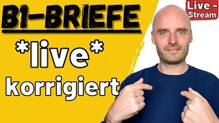 Benjamin korrigiert live eure B1 Briefe  Telc B1  Brief schreiben B1 [upl. by Ydderf]