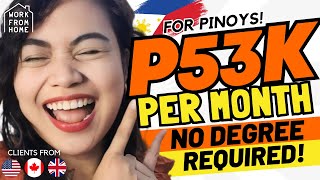 Sure nato P53KMonth Starting Salary  No Degree Online Jobs For Pinoys at Sagan  Where to Apply [upl. by Akeimat]