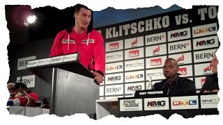 Wladimirs statement at the press conference  Klitschko vs Thompson [upl. by Judye]