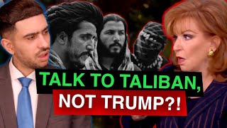 Joy Behar CONFRONTED By Damon For Asserting Media Can Talk to the Taliban But NOT Trump Satire [upl. by High]