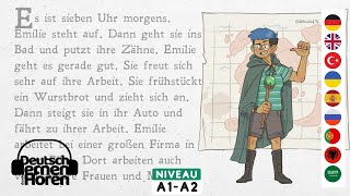 525 Deutsch lernen mit Geschichten  Deutsch lernen durch Hören  A1A2  Learn German with stories [upl. by Aidnahs184]