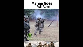 Marine in Full Auto Mode shorts marine usmilitary marksmanship [upl. by Adigirb696]