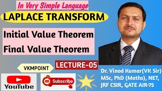 Initial and Final Value Theorem Laplace Transform  LAPLACE TRANSFORM  MATHEMATICS  VKMPOINT  L5 [upl. by Assirrak]