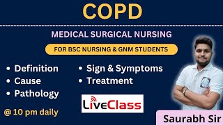 COPD medical surgical nursing  For Bsc Nursing and GNM students [upl. by Orag841]