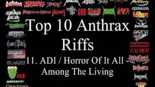 Anthrax Top 10 Riffs [upl. by Irafat]