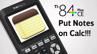 How to Put Notes on the TI 84 Plus CE [upl. by Cadman819]