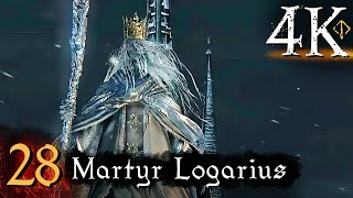 Bloodborne  First Time 4K 100 Platinum Walkthrough Part 28  Martyr Logarius [upl. by Nyleuqcaj302]