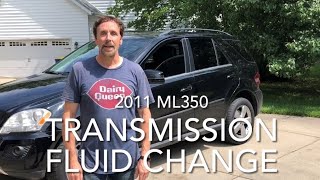 Transmission Fluid Change in a 2011 ML350 W164 [upl. by Noelc]