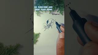 Dquot Name style signature namestatus signature calligraphy shortvideo subscribe [upl. by Leasi]