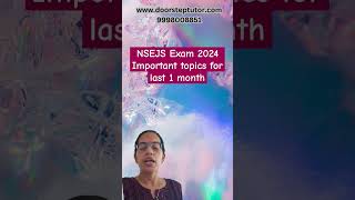 NSEJS Exam 2024 Important topics for last 1 month nsejs nsejs2024 [upl. by Allicsirp]