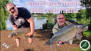 244 Willow Park Fishery 48Hrs Carp Fishing [upl. by Neerual511]