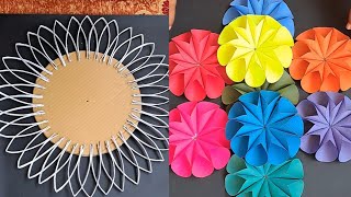 Amazing Home Decoration Ideas  Waste cardboard using Newspaper craft  DIY Room decoration Craft [upl. by Suhpesoj]