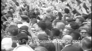 Mardi Gras New Orleans 1966 Public Domain Archival Newsreel PublicDomainFootagecom [upl. by Aihcrop490]