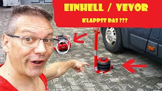 Einhell Akku Kompressor beim Test mit einem VEVOR Ballonwagenheber Sackluftwagenheber einhellharry [upl. by Yesnel764]