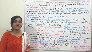 Class 77  Traditional Systems of Medicine Part 03  Role of Pharmacognosy in Ayurveda [upl. by Ymmor]