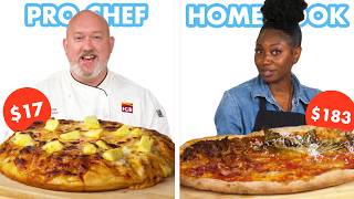 183 vs 17 Pizza Pro Chef amp Home Cook Swap Ingredients  Epicurious [upl. by Chester]