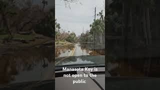 Manasota Key flooded roads today not ok for Tourists [upl. by Vasileior]