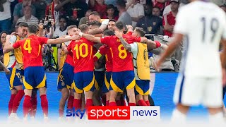 England beaten 21 by Spain in Euro 2024 final [upl. by Sirmons]