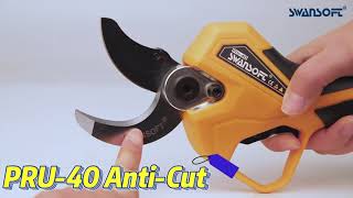 PRU40 electric pruner anticut function video [upl. by Idid]