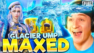 MAXED GLACIER UMP45 amp ULTIMATE OPENING PUBG MOBILE [upl. by Ahseinad]