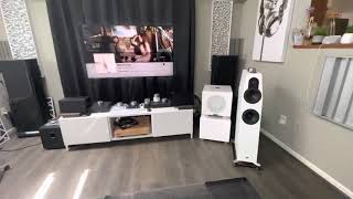 QLN Prestige 5 speakers REL S510 sub SMSL dac and amp on loan from Amazoncom [upl. by Etnaik]