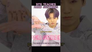 BTS teaches hand gestures 2 bts jungkook jhope suga btsshorts btsedits btsarmy kpop [upl. by Atiuqnahs569]