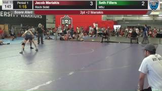 2077 Junior Men 145 Jacob Mariakis Rock Solid vs Seth Fillers MSJ 4138152104 [upl. by Aleka]