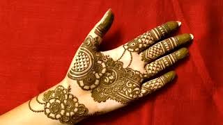 Mehndi design for front hand ll beautiful mehndi design ll graceful and elegant [upl. by Notsniw]