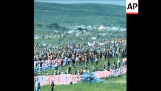 SYND 15 8 77 LARGE ANTI NUKLEAR RALLY ON FIELD IN LARZAC [upl. by Hanej]