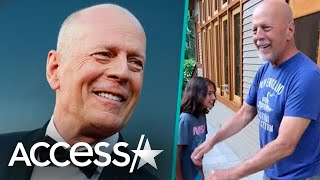 Bruce Willis Dances To Lizzo w Daughter In Cute Video [upl. by Enerol223]