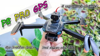 P8 PRO GPS DRONE  UNBOXING  FLIGHT TEST  REVIEW [upl. by Golanka]