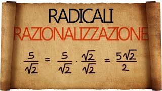 Radicali  Razionalizzazione del denominatore [upl. by Sparkie479]