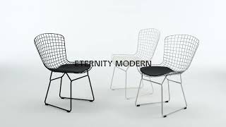 Bertoia Side Chair  Mid Century Modern Furniture [upl. by Kciremed]