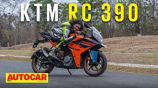 2022 KTM RC 390 review  More grownup now  Track Ride  Autocar India [upl. by Foy644]