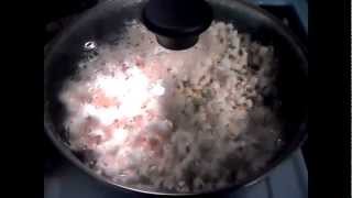 How to make popcorn with no oil no microwave  Vegan Cooking [upl. by Ahsiekram505]