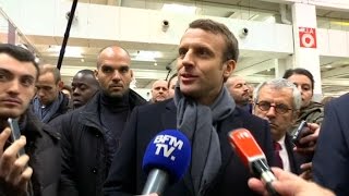 Macron quotJe ne serai pas un Président qui sengagera sur une courbe ou un chiffre du chômagequot [upl. by Suidualc256]