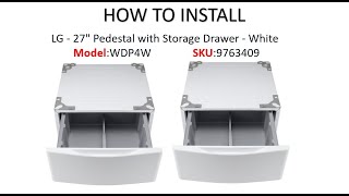 How To Install Pedestals For LG Washer and Dry [upl. by Aicirtam925]