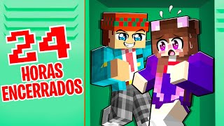 24 HORAS ATRAPADOS en los CASILLEROS 🏫 😨 MINECRAFT con SILVIOGAMER [upl. by Dolphin]